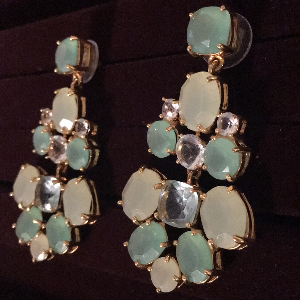 Kate spade green chandelier earrings.